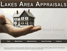 Tablet Screenshot of lakesareaappraisals.com